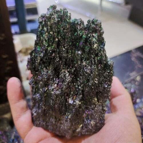 1pcs 150-260g colorful ore original ore specimen carbide ornaments color colorful natural stones and minerals