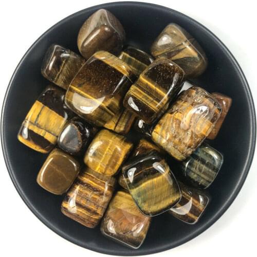 100g Large Natural Tiger Eye Tumbled Stone Irregular Polishing Natural Mineral Natural Stones and Minerals