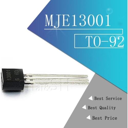 100PCS MJE13001 MJE13002 TO-92 13001 13002 TO92 E13001 new triode transistor