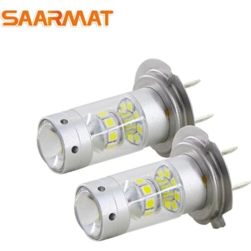 2* H7 12V 140W Super Bright White Fog LED Car Light UV Bulbs Headlights Day Fog lights car-styling Auto Lamp parking 6000k @12V