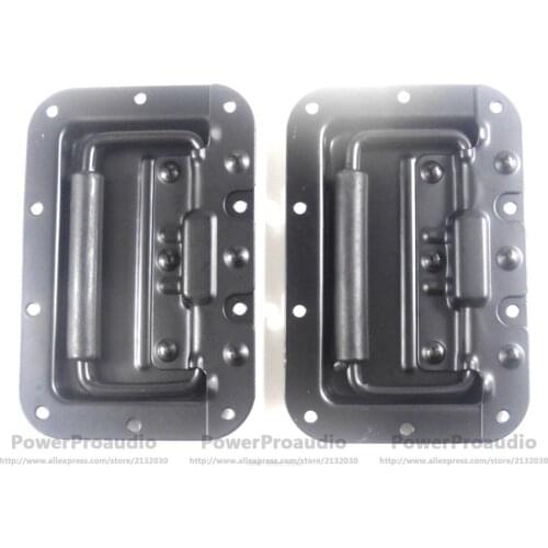 2 Pcs Black Recessed Handles For ATA Flight Case Spring Loaded 160mm x 108mm