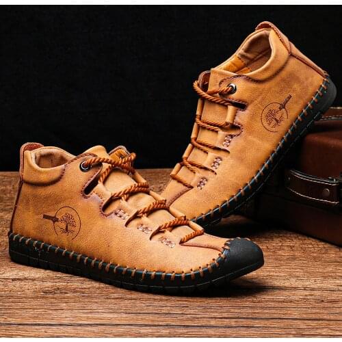 2019 New Leather Boots Male Casual Boots Men Footwear CC-299