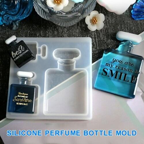 3 Sizes Perfume Bottle Silicone Mold Household DIY Crafts Crystal Epoxy Resin Making Mould DIY Decorating Tools