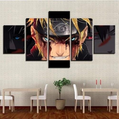 5 Panel HD Anime Naruto Poster Canvas Painting Mural Modern Living Room Child Bedroom Home Cuadros Decoration Kids Gifts