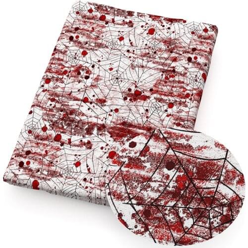 David accessories 50*145cm Halloween Pumpkin 4 Ways Stretch Fabric Sewing Quilting Fabrics Quality for Needlework,c11593