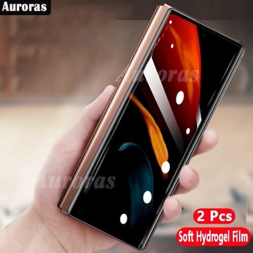 Auroras For Samsung Z Fold 2 Screen Protector Transparent Soft Hydrogel Film For Samsung Galaxy Z Fold 2 Full Cover Film