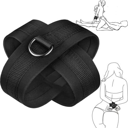 BDSM Bondage Restraint Bondage Fetish Slave Handcuffs & Ankle Cuffs No Vibator Sex Toys For Woman Couples G-spot For Woman