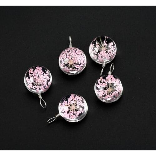 16# Hand-made Flower Glass Bead wholesale Not Wooden For DIY Earrings Bracelet Necklace Jewelry Making Beads #IZ314