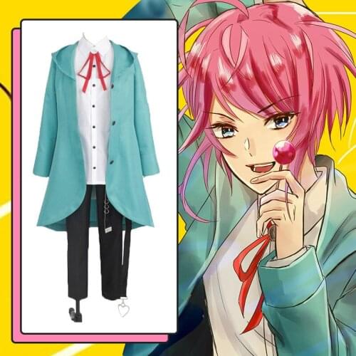 COSTAR Anime Hypnosis Microphone Fling Posse Amemura Ramuda Easy R Cosplay Costume Full Set Halloween Men Costume Outfit