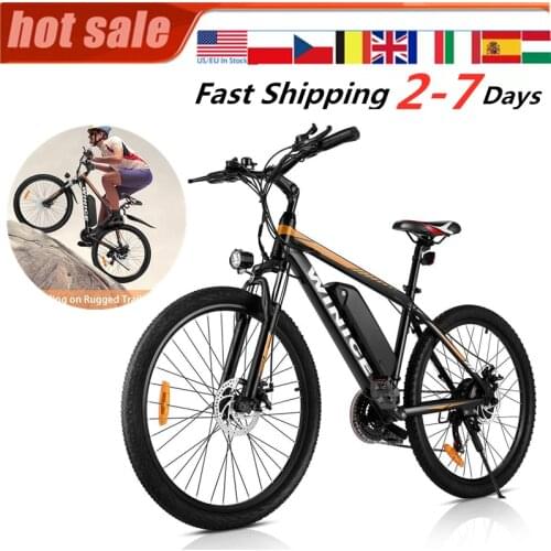 Mountain Cycling Electric 350W 36V Mountain Bike 21 Speed Shifter 26inch E-Bike Disc Brake