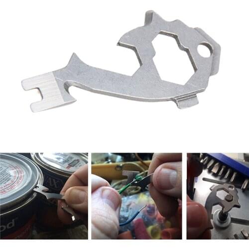 Pocket Survive Screwdriver Wrench Key Multi Tool Kit Multipurose EDC Cutter Multifunction Gear Opener Outdoor Belt Wire Stripper