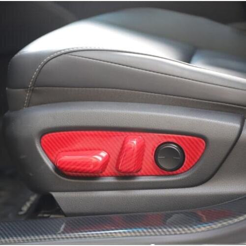 Red Carbon Fibre Instrument Window Armrest Air Outlet Decorated Frame For Lexus ES200 260300H Right Hand Drive CAA371C