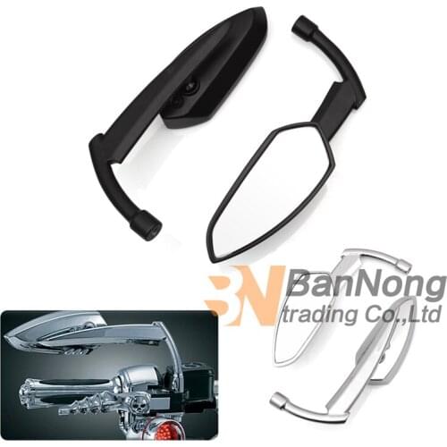 Motorcycle Cruiser aluminum sickle rear view mirrors For Honda Steed 400 600 Magna250 750 Shadow 400 750 Drag Star V-Star vulcan