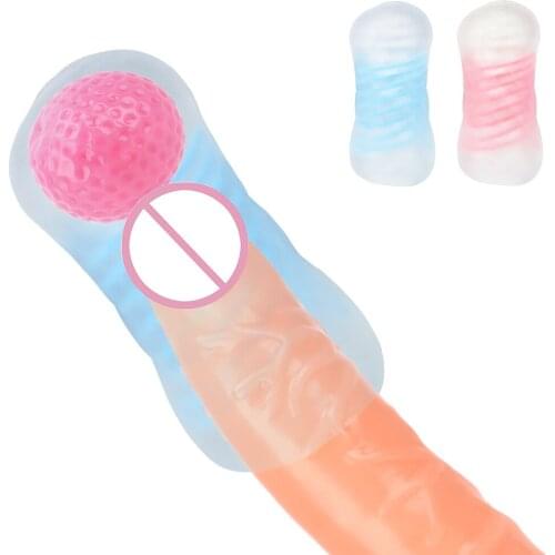 Spiral Suck Male Masturbators Red Ball Massage Hole Channel Penis Stimulating Aircraft Cup Jelly Vagina Real Pussy
