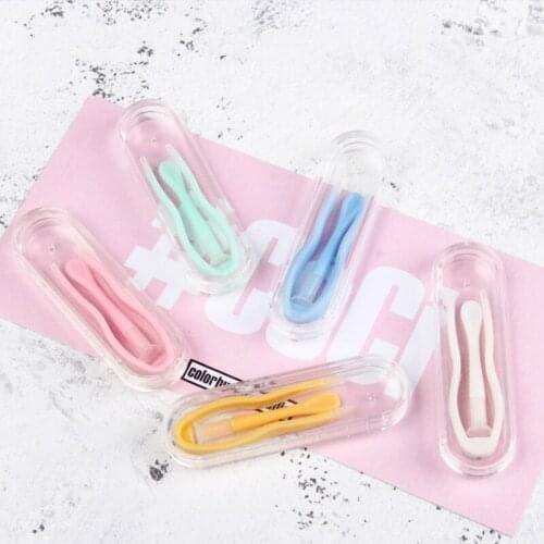 Candy Color Contact Lenses Tweezers Annex Clips For Women Contact Lens Tweezers Medical Plastic Suction Cup And Tweezers