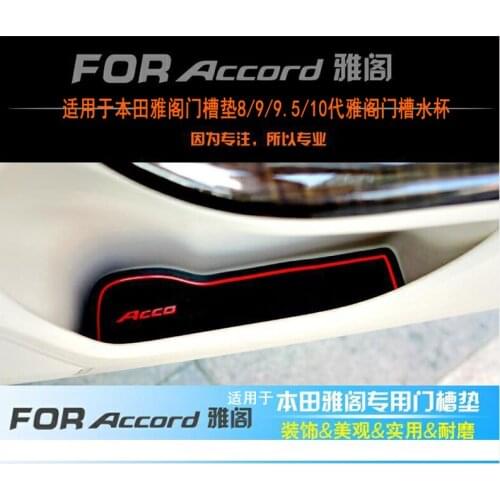 Suitable for Honda Accord door slot pad 8/9/9.5/10 generation Accord door slot water cup storage slot non-slip mat