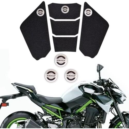 For Kawasaki Z900 2017-2021 Motorcycle Side Tank TPU Rubber Protective Decor Sticker Tank Knee Traction Pad Motorcycle Styling