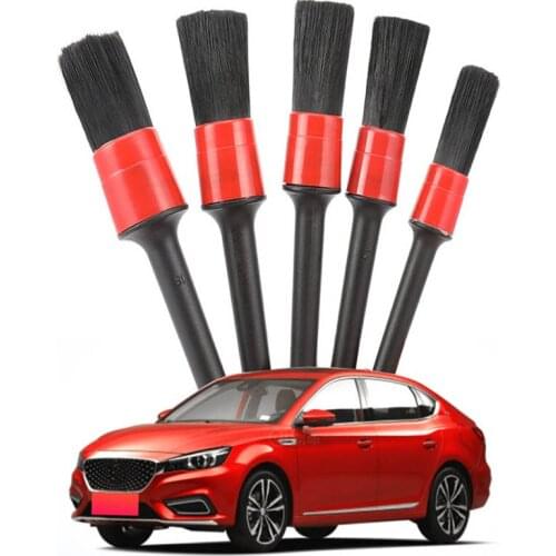 5pcs Car Detailing Brush Auto Cleaning Set Dashboard Air Outlet Tools Wash External Accessories Narzędzia Do Demontażu Samochodu