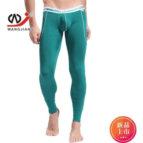 New WJ Mens Long Johns bamboo fiber Breathable Thermar Underwear Comfortable Panties For Winter4 colors