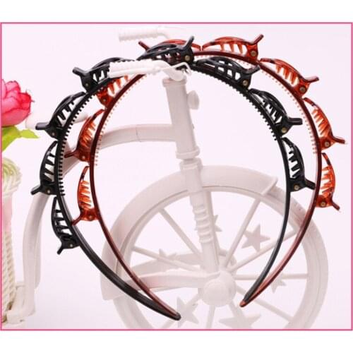 1pcs Multi-layer Plastic Braided Headband Hair Hoop Clip Hairpin Hairdressing Tools Convenient Durable Hair Braiding Tool