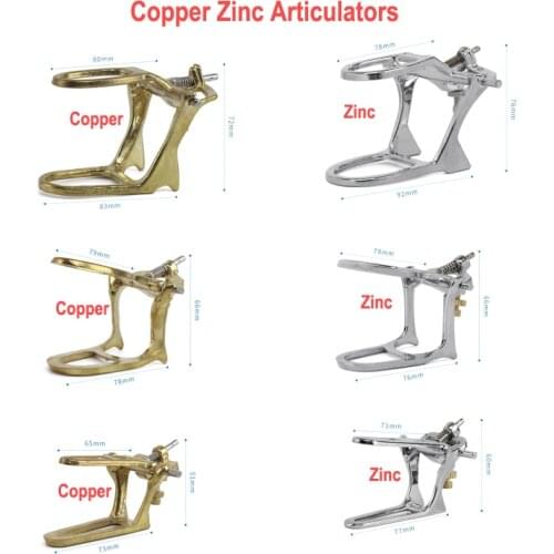 1PC Dental Lab Articulator Pure Copper Zinc Alloy Metal Articulators Large Medium Small On Plaster Model Work