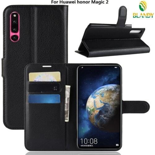 10pcs/lot for Huawei honor Magic 2 Lychee Wallet Leather Case Stand With Card Holder For Huawei honor 10 lite P30 pro