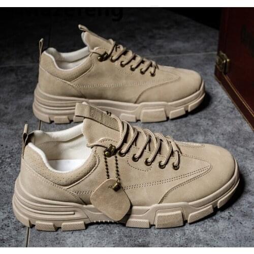 2021 Men Winter Boots Fashion Leather Boots Men Autumn Winter Snow Casual Shoes Men Outdoor Light Ankle Antislip Warm Zapatos