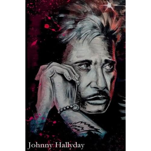 5d diamond painting cross stitch Rock star johnny hallyday picture mosaic kit diamond embroidery hobbies and crafts needlework