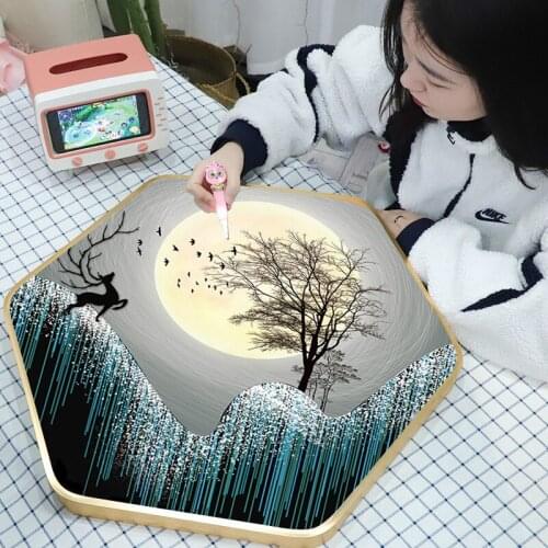 Diamond Picture Full Diamond Elk Diamond Embroidery Porch Sitting Room Stick Diamond Embroidery Decoration 5d Diamond Painting