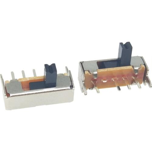 Free shipping 50PCS SK13D07 1P3T DIP 6PIN SPTT toggle switch handle length 4mm slide switches SK-13D07 ROHS