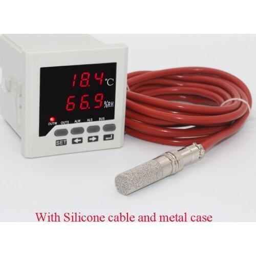 Digital temperature and humidity controller with RS485 communication function with high temp. sensor thermostat and Hygrometer