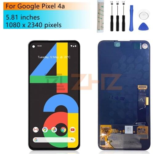 For Google Pixel 4a LCD Display Touch Screen Digitizer Assembly G025J LCD replacement Repair Parts 5.81"