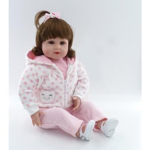 50cm Silicone Reborn Baby Doll Toys Like Real bebe Princess reborn Toddler girl Dolls Bonecas Birthday Gift Play House toy