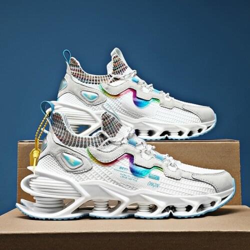 Mens Running Shoes Breathable Blade Sneakers High Qualit Oudoor Trendy Wear-resistant Cushioning Sports Shoes Zapatillas Hombre