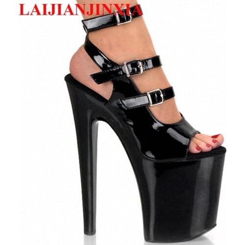 New brand 8 inch sexy performance strip club tie-in high-heeled shoes with 20CM Super High Womens Dance Shoes