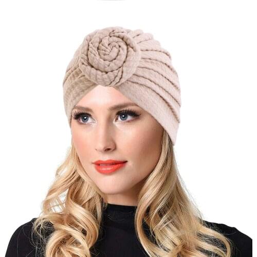 New Cotton Knotted Doughnut Turban Soild Color For Women Simplicity Headscarf Comfortable Fashion Hair Accessories