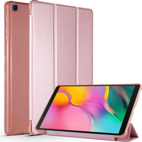 Solid Color Soft TPU Cover for Samsung Galaxy Tab A 10.1" 2019 Stand Tablet Case for Galaxy Tab A 10 1 SM-T510 SM-T515 Case