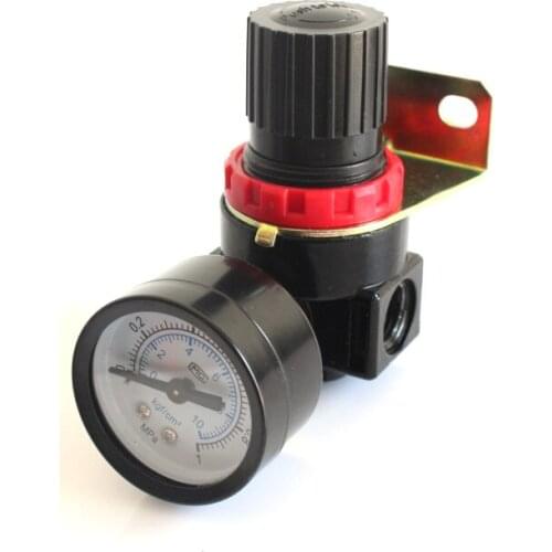 1pc Air Source Pneumatic Components Adjustable Type Aluminum Alloy Pressure Reducing Valve AR2000 G1/4 Pipe Caliber