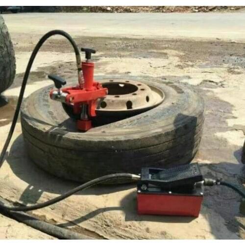Tire toe detacher Portable tyre remover Truck shovel pneumatic grilled tire machine (hydraulic stripping device)