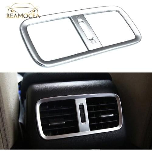 Reamocea Matt Chrome Rear Car Air Conditioning Vent Outlet Cover Trim For Honda CRV/CR-V 2015 2016 Car Sstyling Accessory