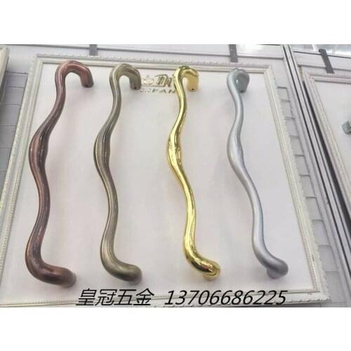The sliding door handle door handle handle modern kitchen 9864 Aluminum Alloy balcony door glass door handle heavy