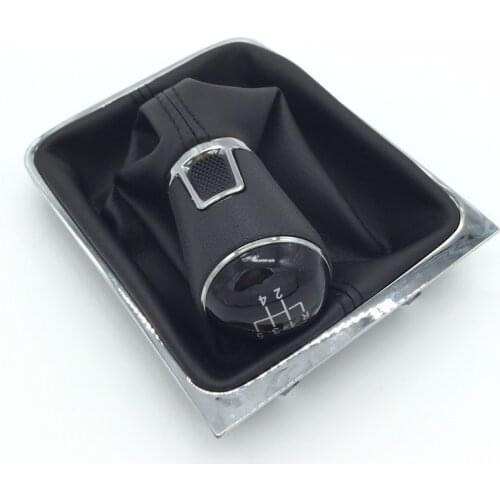 Manual 5/6 Speed Car Styling Gear Shift Knob Pen Gaiter Boot Cover Case Collar for Volkswagen Passat B7 2011 2012 2013 2014 2015