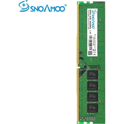 SNOAMOO DDR4 4G Desktop PC RAMs 2133MHz PC4-17000S 1.2V DIMM 8G 2400MHz PC4-19200S CL16 RAM Compatible For Intel Memory Warranty