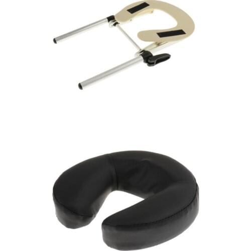 Spa Massage Table Universal Face Cradle Cushion w/ Soft Face Down Pillow Cushion Set Comfort Adjustable Salon Spa Brace Holder