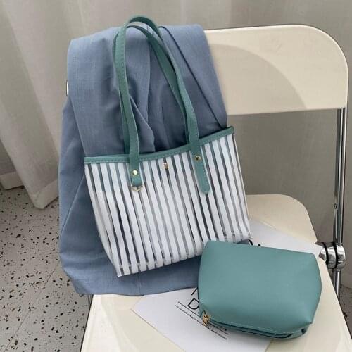 Transparent Underarm Bag Tote Bags For Women Shoulder Clear Purses Handbags Jelly PU Fashion Cute Student Female Messenger Phone