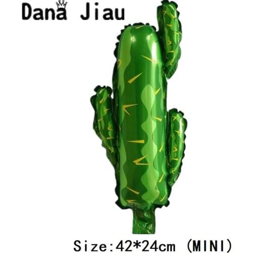 High-quality green desert plant Mexico cactus balloon standing plant aluminum foil Balloons Birthday Party Decorations baby toys