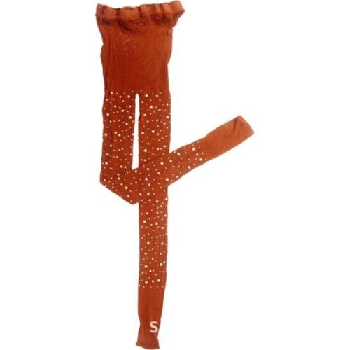 Women Sexy Hollow Out Fishnet Pantyhose Glitter Rhinestone Diamond Embellished Slim Mesh Tights See-Through Net Stockings 094B