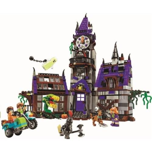 10430 & 10428 10429 10432 Scooby Movies Mystery Machine Building Block Compatible Leping City Dog Figure Toy For Children Gift