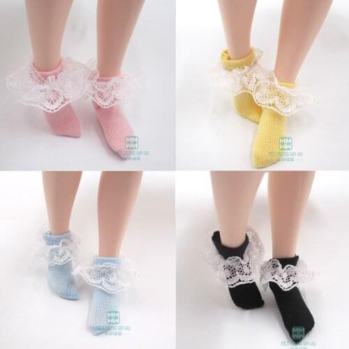 Fits Blyth Azone 1/6 doll accessories fashion lace stockings pink, blue, black, yellow