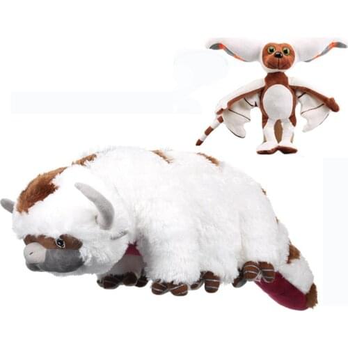28-50cm Anime Avatar The Last Airbender Appa Plush Toys Peluche Momo Plush Toy Stuffed New Appa Dolls for Kids Birthday Gifts